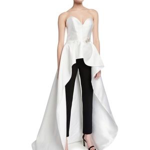 Jovani Wedding Strapless Skirt Overlay & Pants